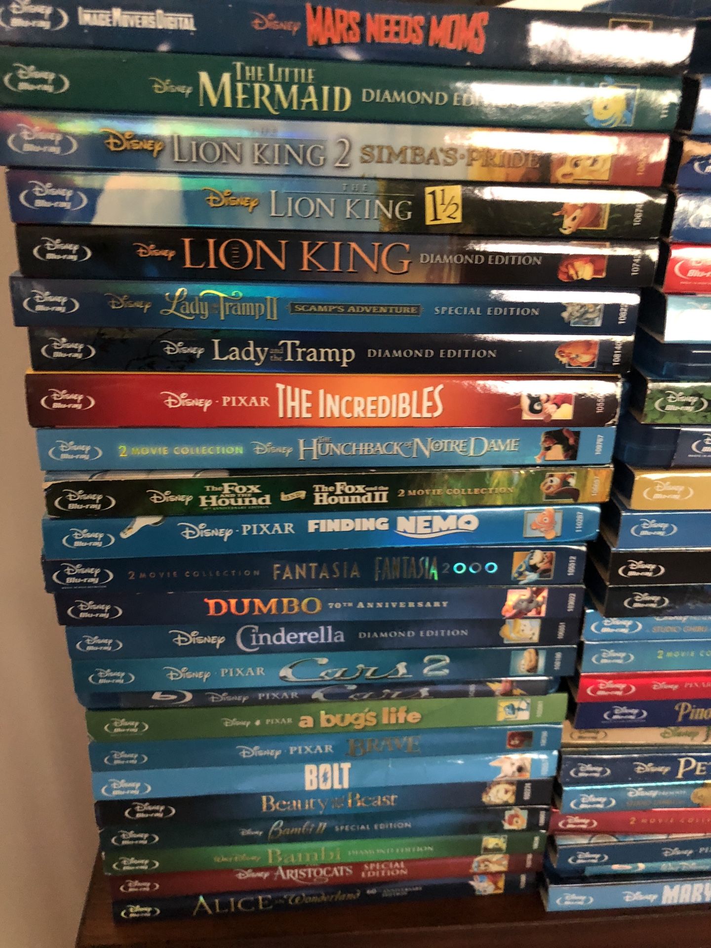49 Disney movies on blu-Ray
