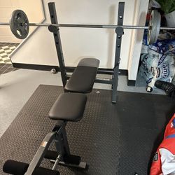 Wider Weight Bench And Weights