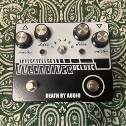 Death By Audio Interstellar Overdriver Deluxe - Rare black and white pedal