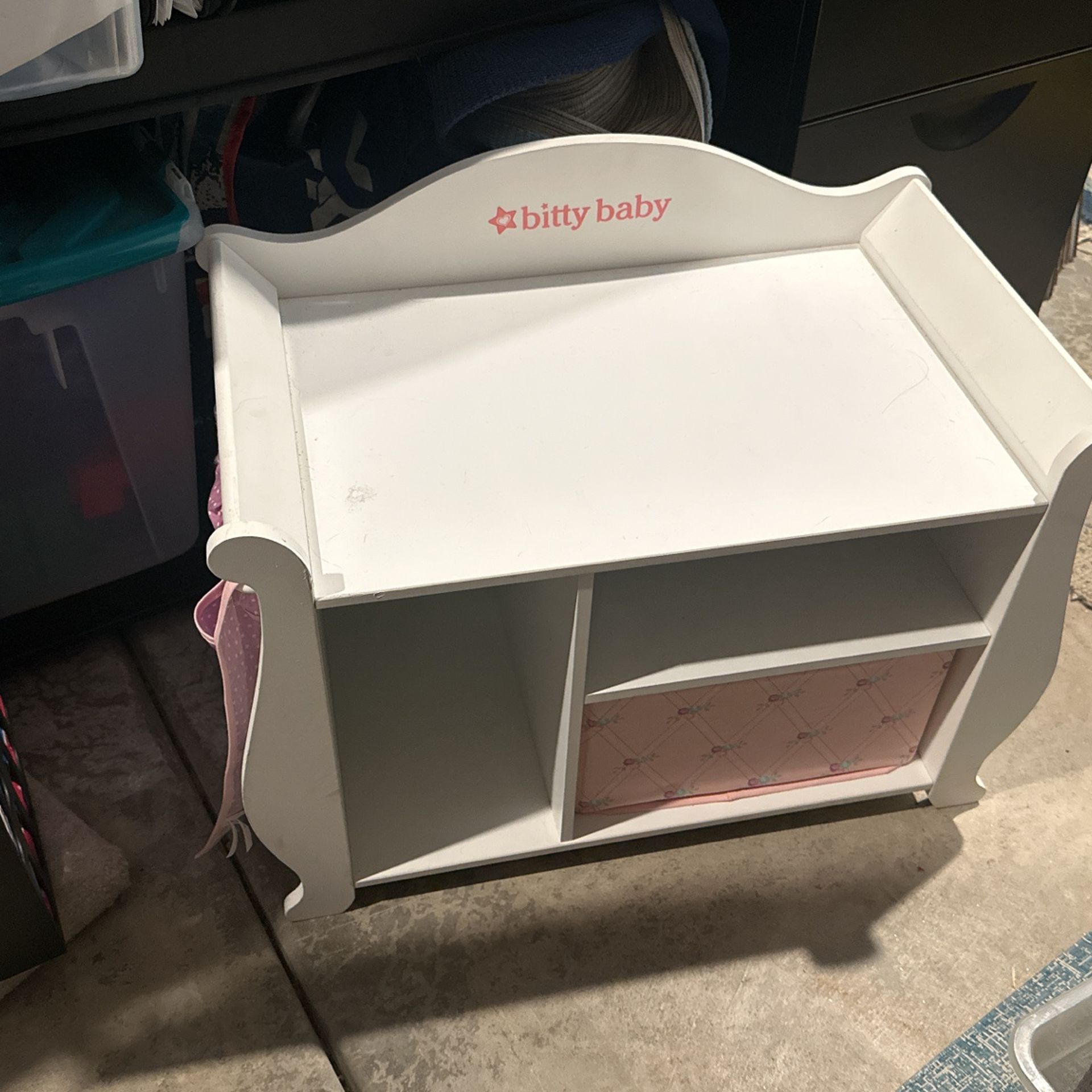 Bitty Baby Changing table Original Vintage American Girl Doll Model With Fabric drawer 