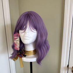 Wig/ Purple BOB 