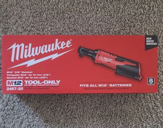 Milwaukee 2457-20 M12 Cordless 3/8" Lithium-Ion Ratchet (Tool Only)