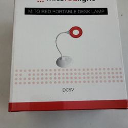 portable desk lamp mito red light
