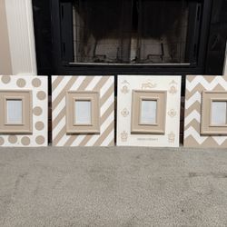 4 Custom Handpainted Frames