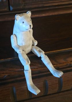 Wooden off white seating Bear