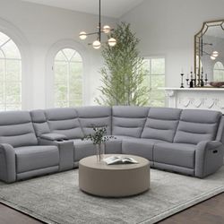 Recliner Sectional Sofa Set
