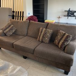 Corduroy Couches - Brown