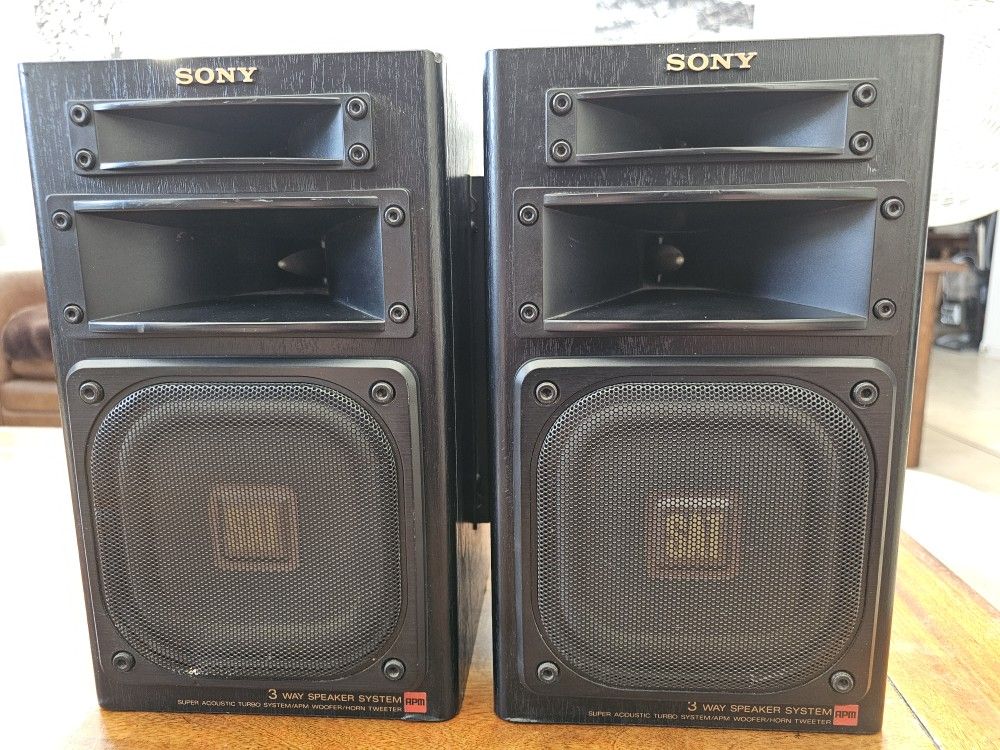 Rare Sony APM-909 Vintage Speakers