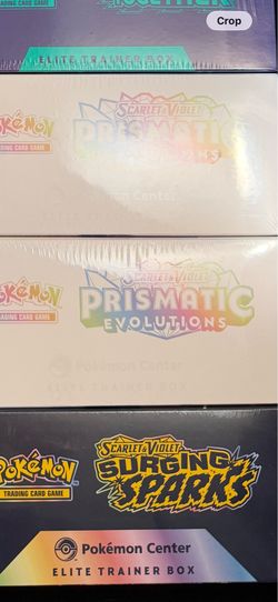 Prismatic evolutions pokemon center etb sealed new pokemon