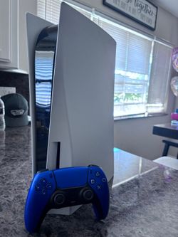 Sony PlayStation 5 Console with Blue DualSense Controller