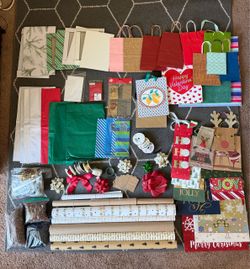 Gift bags and supplies