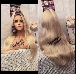 Human Hair Blended Lace Front Wig