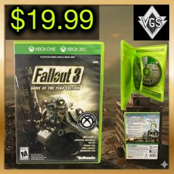 *CLASSIC* Item: Fallout 3: Game of the Year Edition (Xbox 360 / Xbox One Compatible)