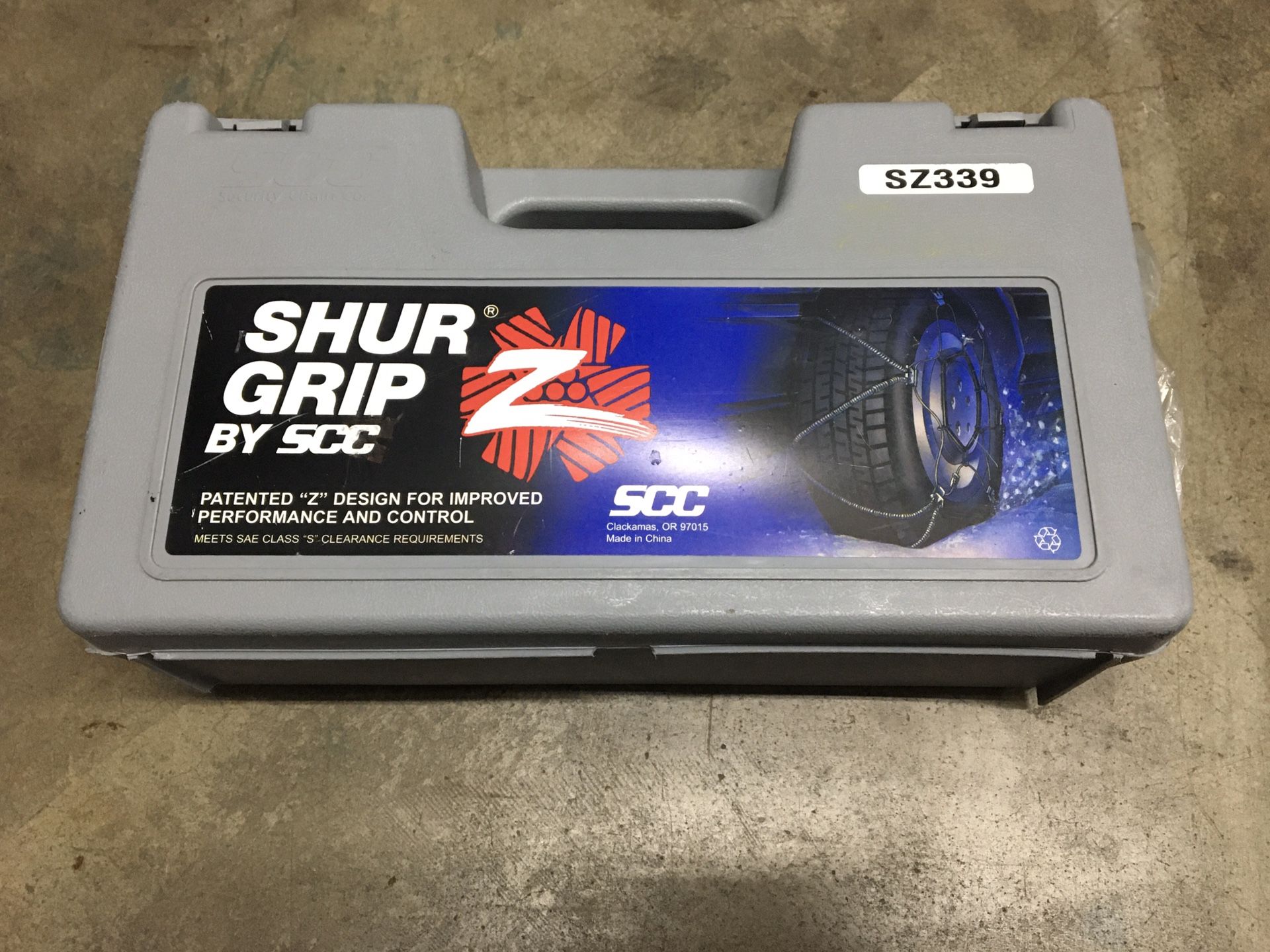 SCC Shur Grip Z Tire Chains Snow Traction • New SZ399