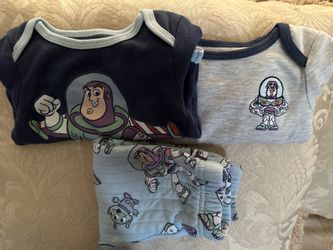 Disney Embroidered Buzz Lightyear 3-Piece Baby Clothes