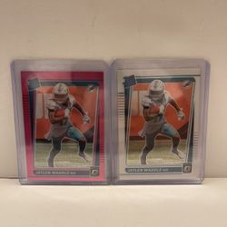2021 Donruss Optic JAYLEN WADDLE Rated Rookie RC Holo Pink Prizm Dolphins #208