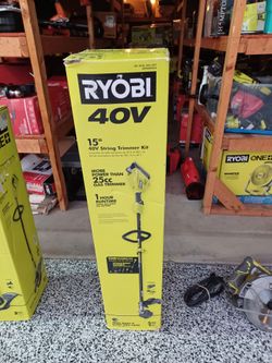 WEED EATER RYOBI 40V BATTERY AND CHARGER INCLUDED