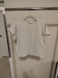 gray shirt, girl size L