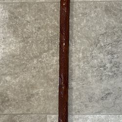 Vintage wood hand carved walking stick/came