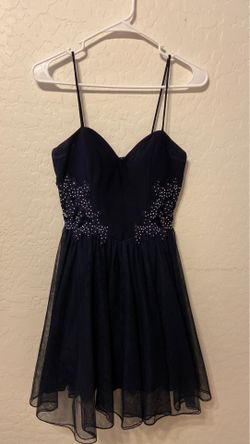 Navy blue homecoming dress