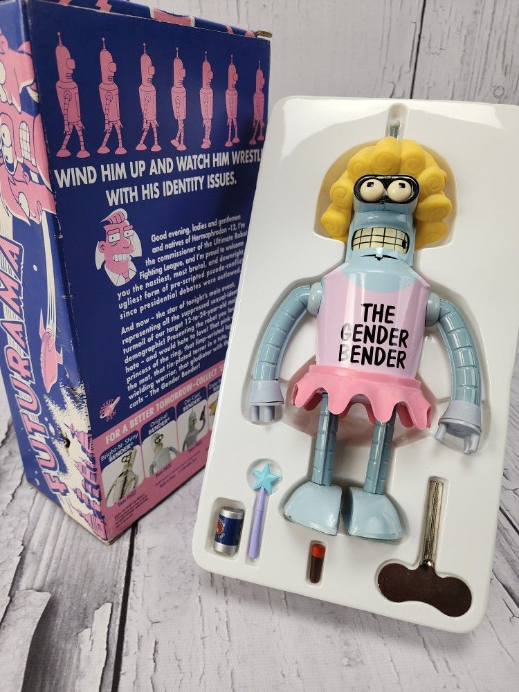 Official Futurama Gender Bender Metal Wind Up Figure