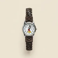 Mickey Mouse Braided Leather Watch