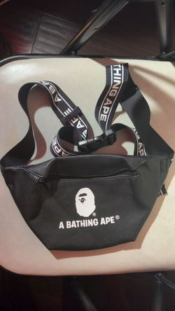 A Bathing Ape BAPE Black Waist Bag