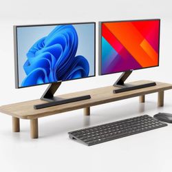 Large Dual Monitor Stand Riser