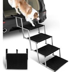Niubya Portable Folding Dog Stairs