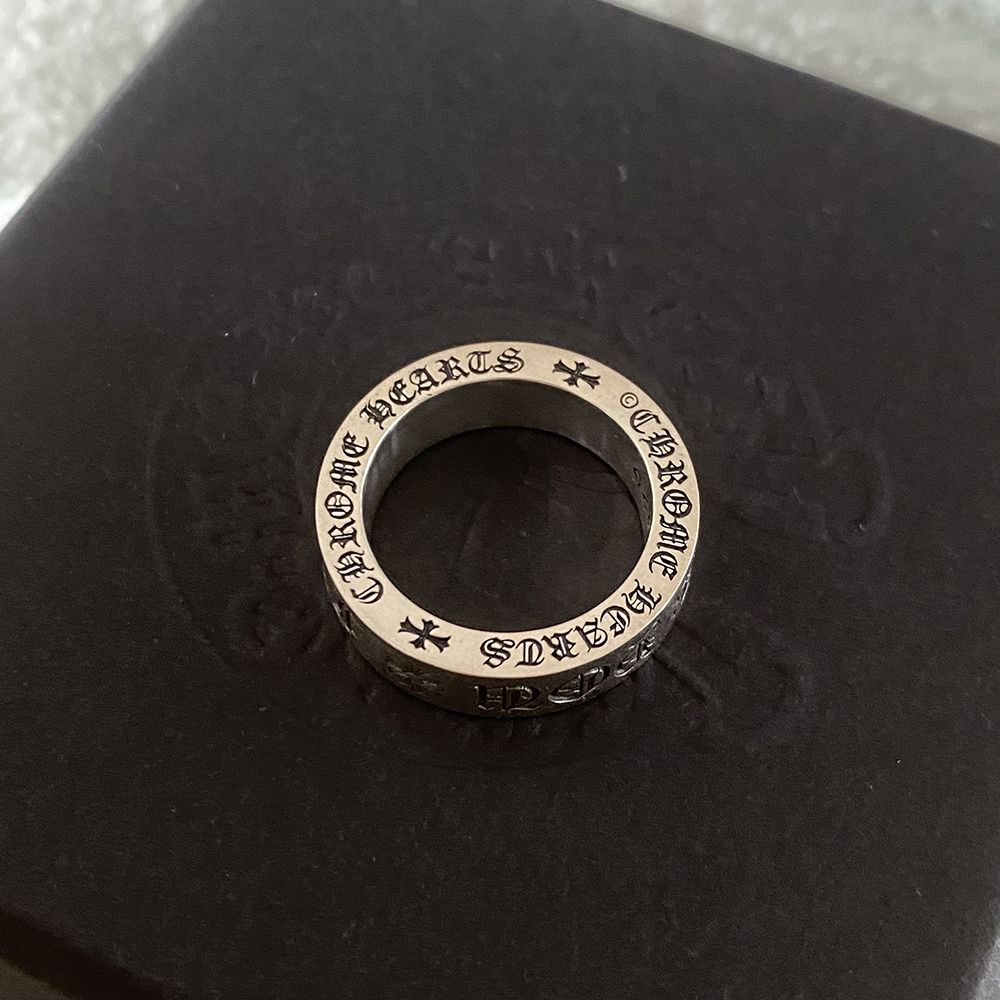 Chrome Hearts Mens Vintage Sterling Silver Size 8 Ring