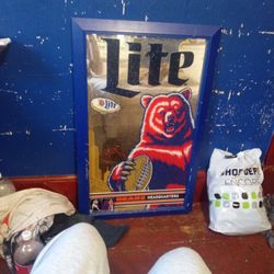 Miller Light Bears Mirror 