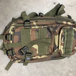 Camo Backpack 