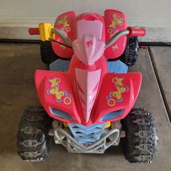 Power Wheels Barbie Kawasaki KFX Quad with Monster Traction

