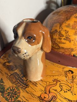 Ceramic Dog Vase ❤️