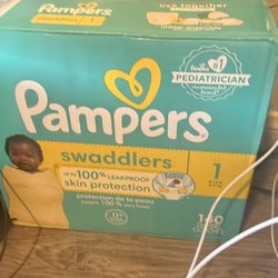 Pampers swaddlers size 1 diapers 140 count
