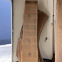 Large Beautiful Poplar Wood Slab 124” X 27” X 3”