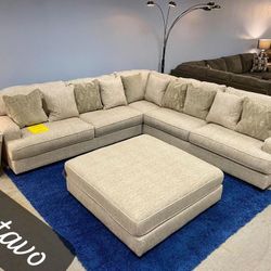 $49 Down Payment Ashley Oversized Comfy Sectional Sofa 