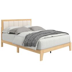 Full Bed Frame with Headboard 