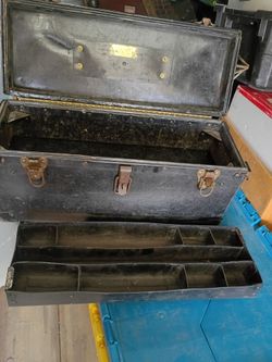 Vintage 1940 Bell system B linesman tool box