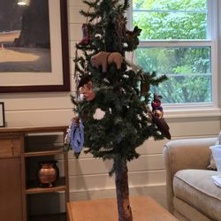 Western Ornaments And Christmas Tree