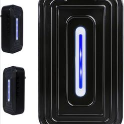 2 Pack 8-Emitter Negative Ion Air Purifier, Plug in Ionic Air Cleaner with Blue Light