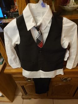 Brand New Boys 4 Piece Vest Set