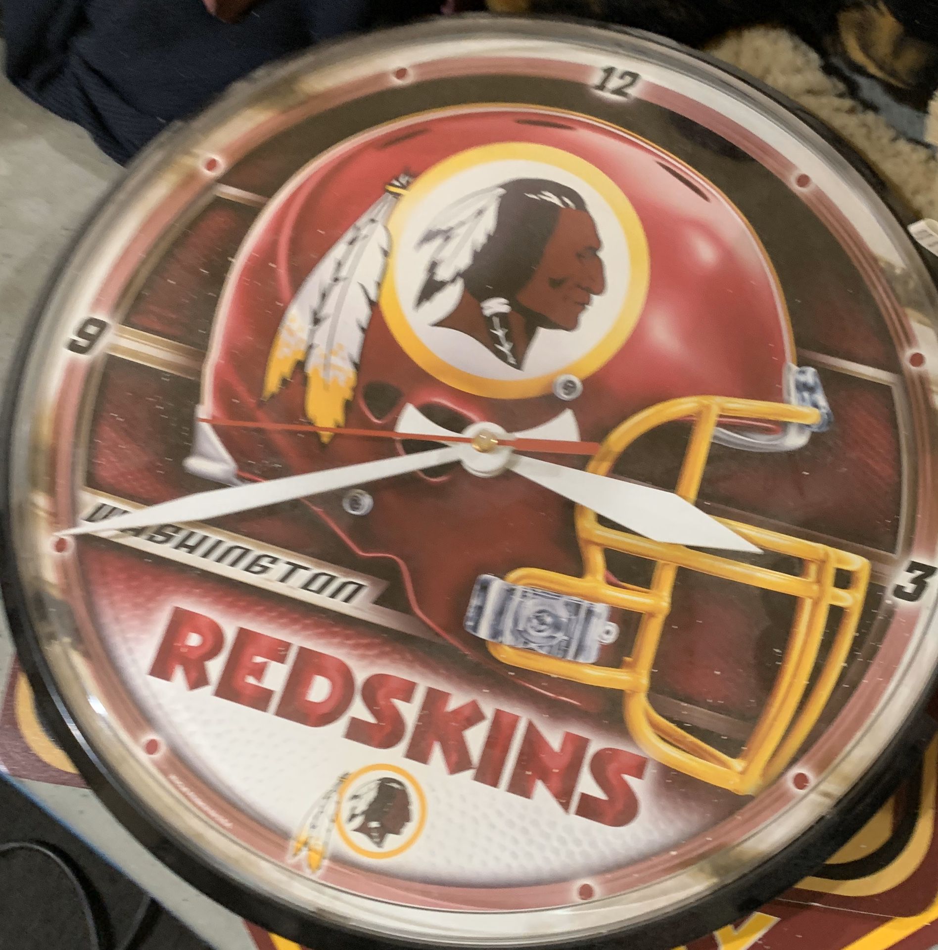 Redskins clock