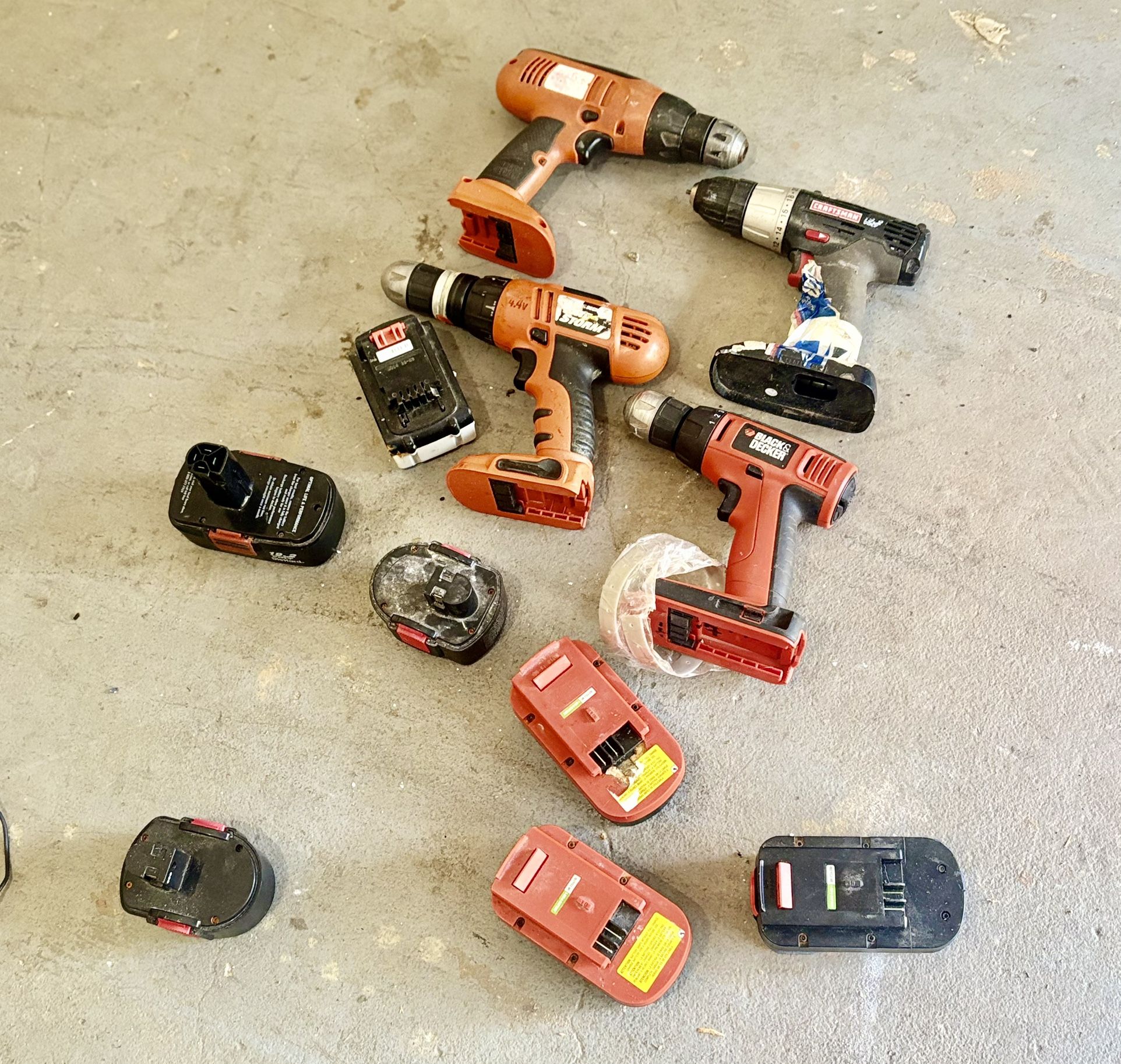 Misc. Drills, Chargers And Batteries