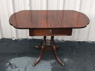 Beautiful antique side table lion claw