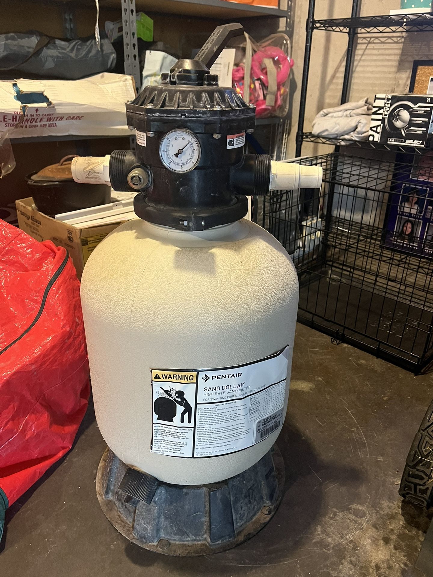 Pentair 145339 Almond Tank with Drain Replacement Sand Dollar SD35 Pool and Spa Sand Filter