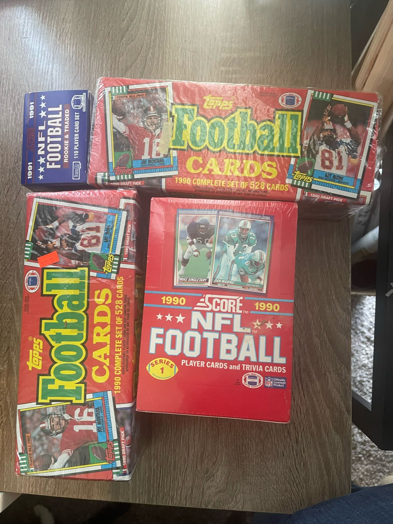 Lot Of Unopened Boxes Football Cards