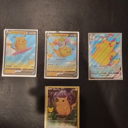 Pikachu Pokemon Anniversary Celebration Cards