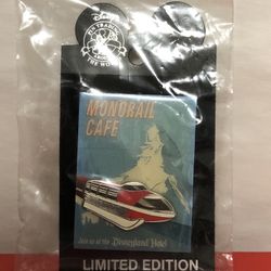 2004 Disney Monorail Café Pin Limited Edition