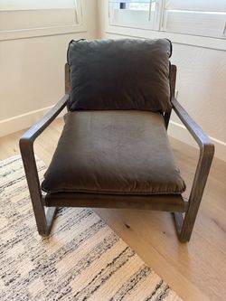 Four Hands Velvet Slingback Accent Arm Chair